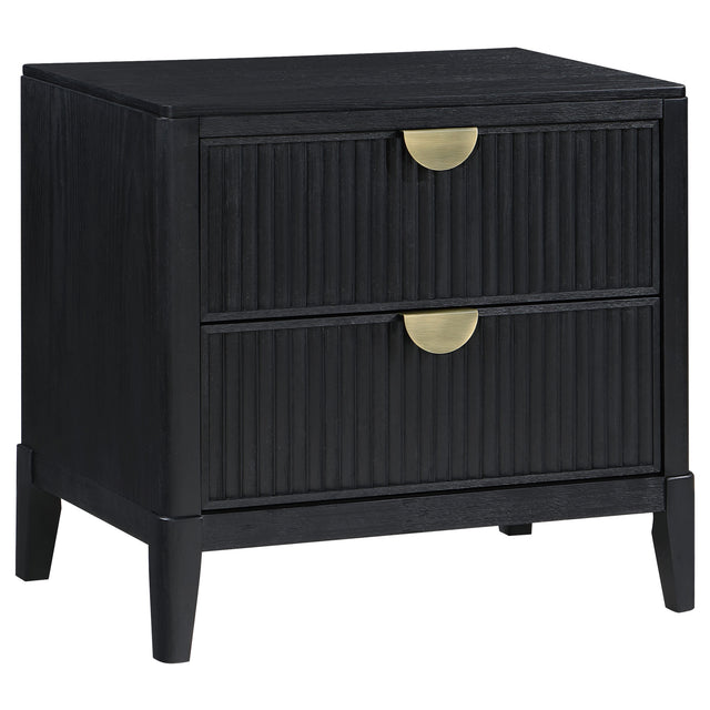 Brookmead 2-drawer Nightstand Black - Home Elegance USA