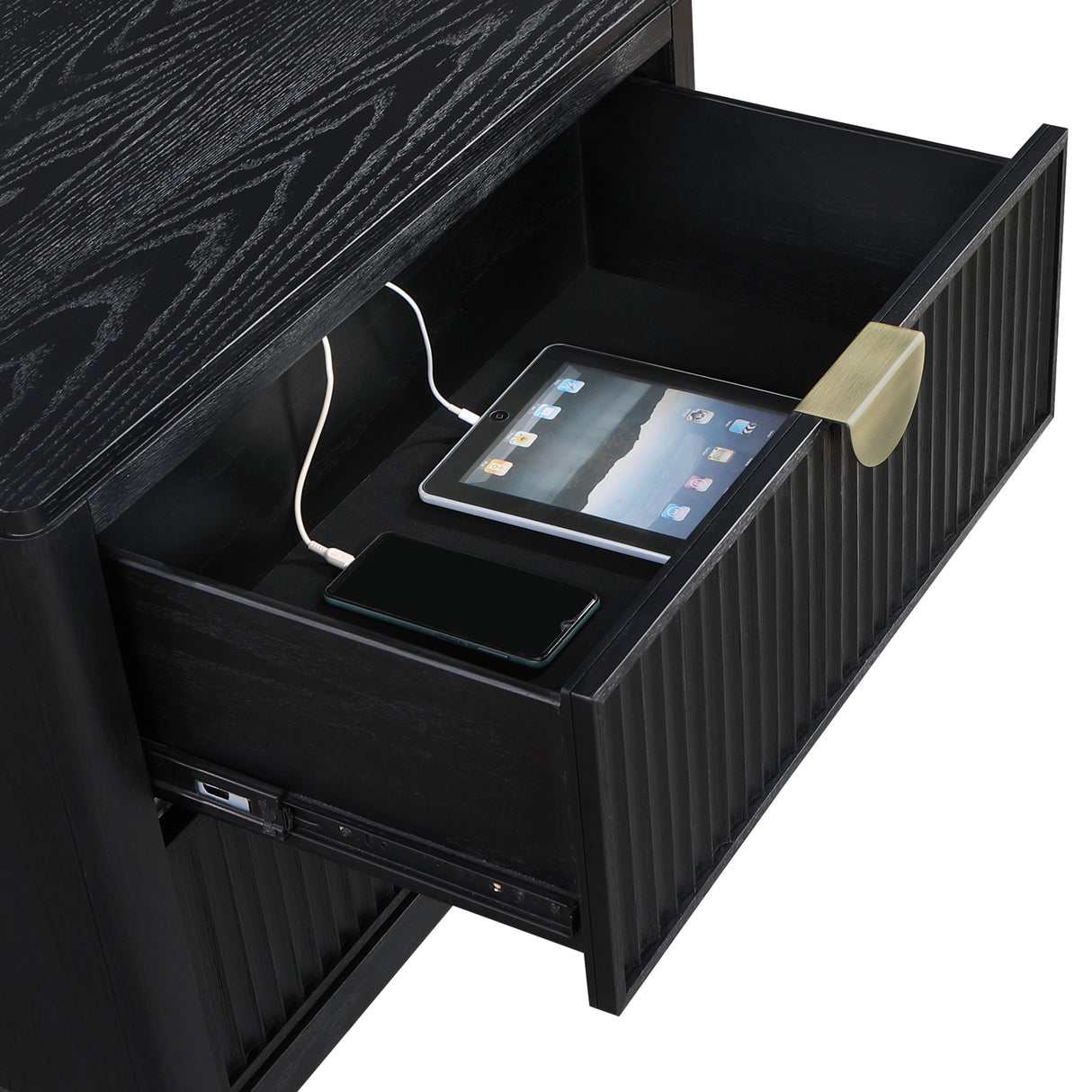 Brookmead 2-drawer Nightstand Black - Home Elegance USA