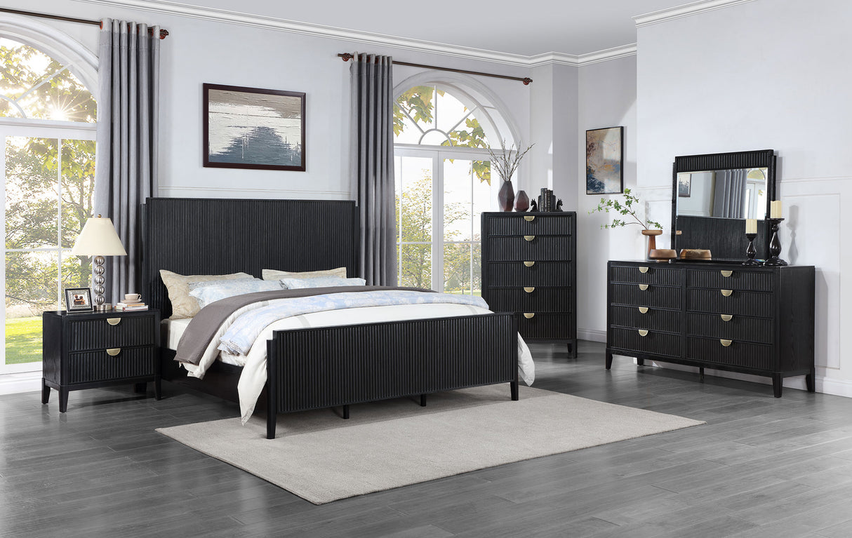 Brookmead 2-drawer Nightstand Black - Home Elegance USA