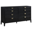 Brookmead 8 - drawer Bedroom Dresser Black | Coaster | Home Elegance USA