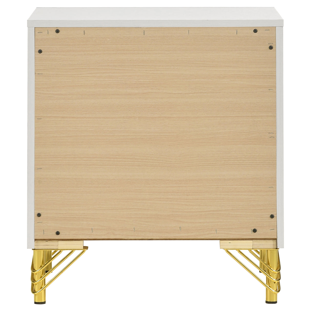 Lucia 2-drawer Nightstand Bedside Table White - Home Elegance USA