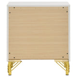 Lucia 2-drawer Nightstand Bedside Table White - Home Elegance USA