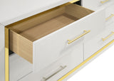 Dresser With Mirror - Lucia 6-drawer Bedroom Dresser with Mirror White