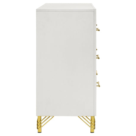 Dresser - Lucia 6-drawer Bedroom Dresser White