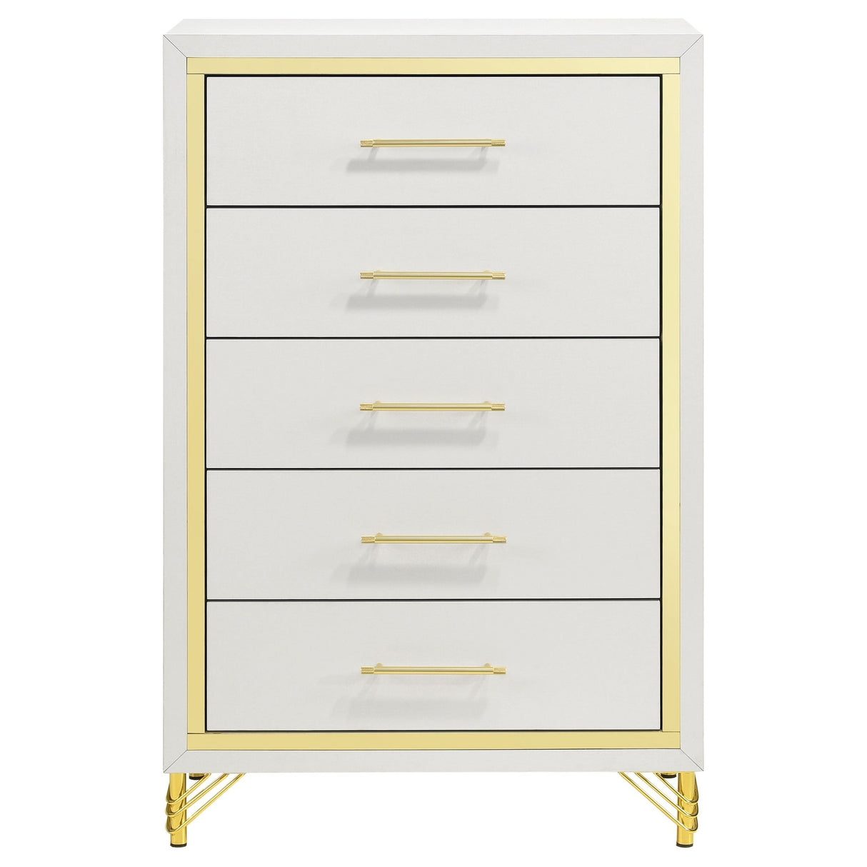 Chest - Lucia 5-drawer Bedroom Chest White