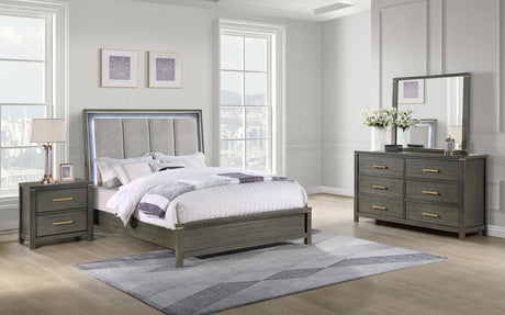 Eastern King Bed 4 Pc Set - Kieran 4-piece Eastern King Bedroom Set Grey