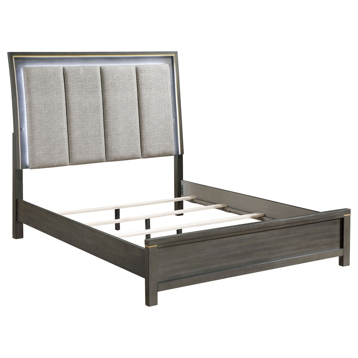 Eastern King Bed 4 Pc Set - Kieran 4-piece Eastern King Bedroom Set Grey