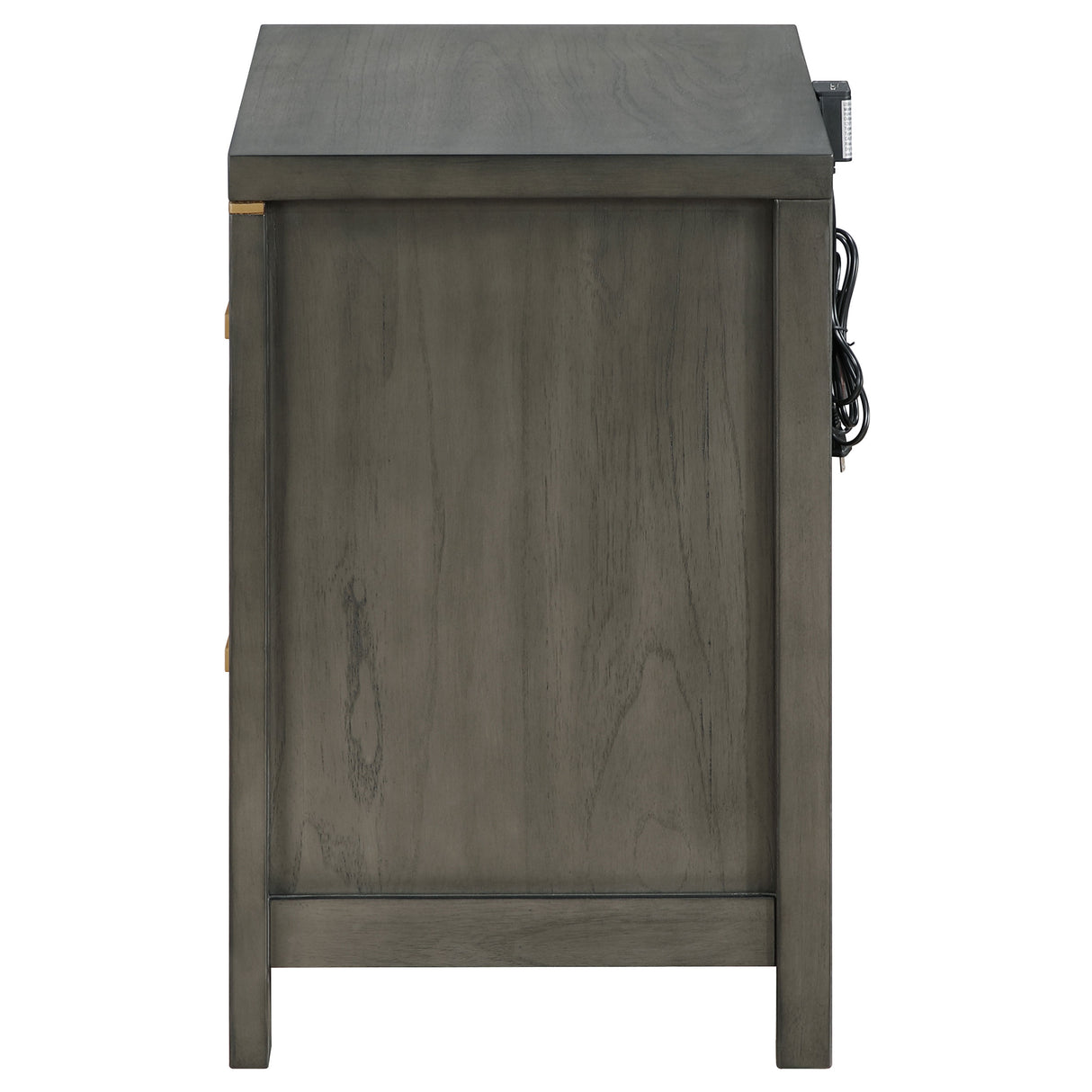 Nightstand - Kieran 2-drawer Nightstand Bedside Table Grey