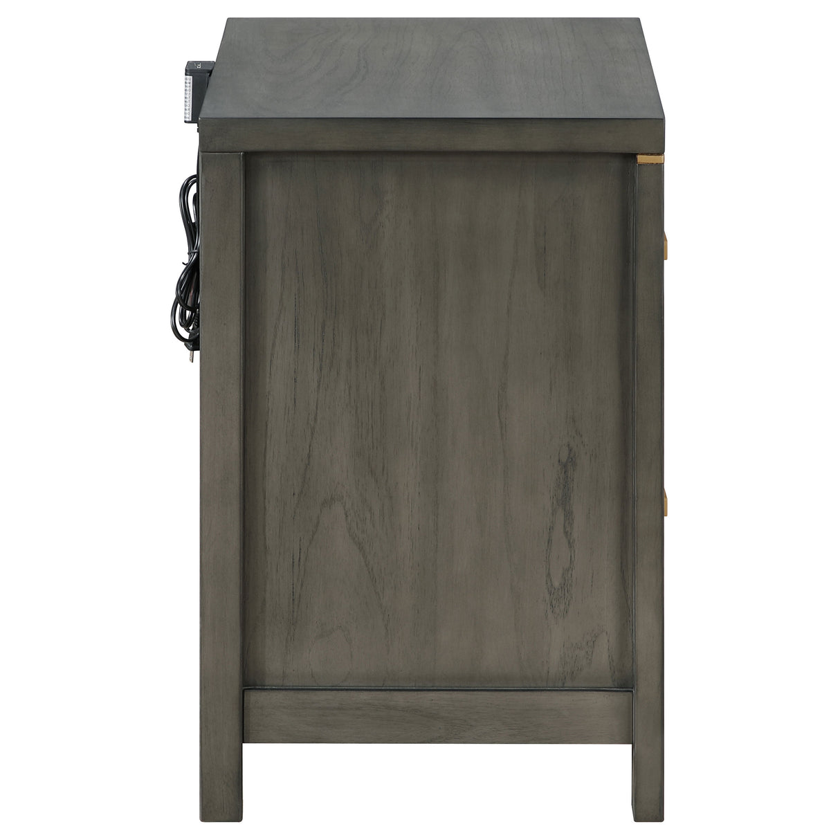 Nightstand - Kieran 2-drawer Nightstand Bedside Table Grey