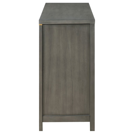 Dresser - Kieran 6-drawer Bedroom Dresser Grey