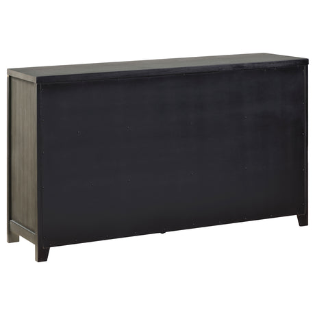 Dresser - Kieran 6-drawer Bedroom Dresser Grey