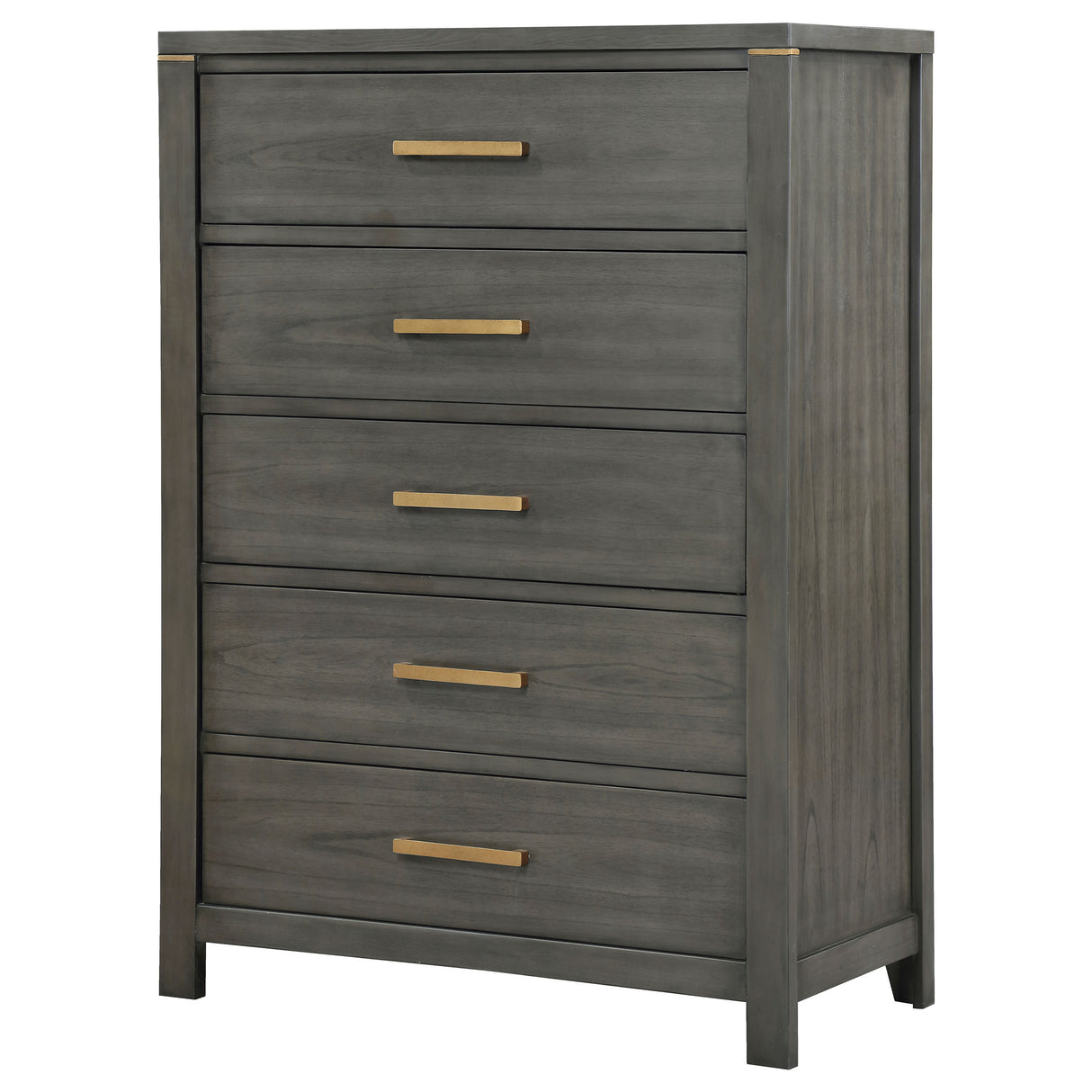 Chest - Kieran 5-drawer Bedroom Chest Grey