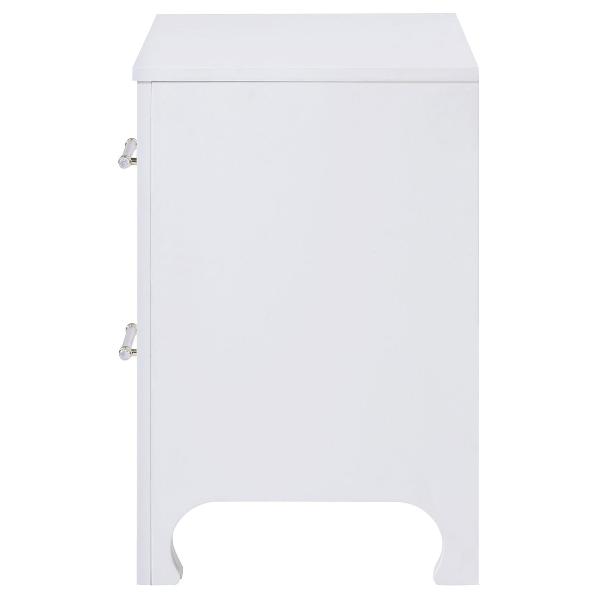 Anastasia 2 - drawer Nightstand Bedside Table Pearl White | Coaster - 224752 - Home Elegance USA - 5