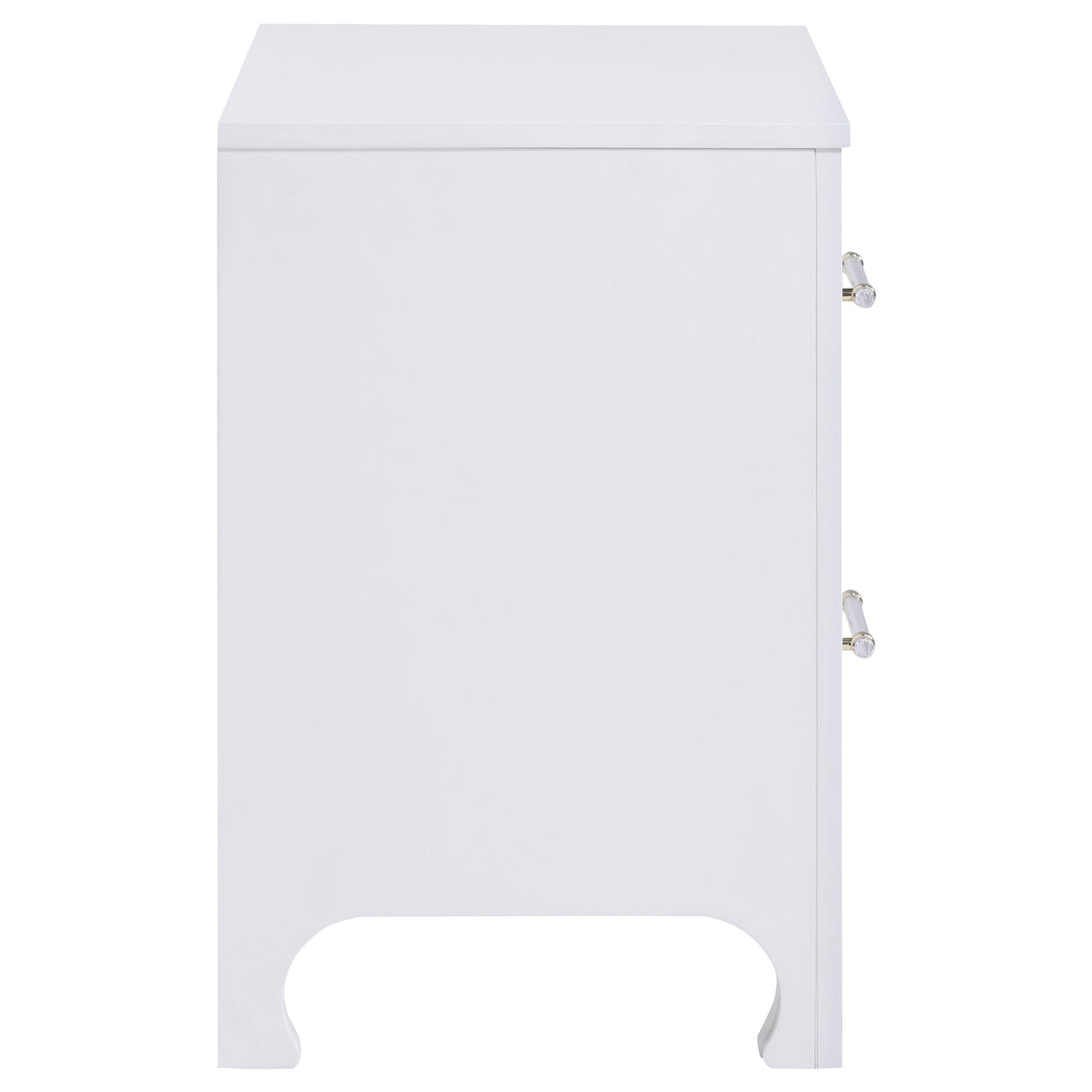 Anastasia 2 - drawer Nightstand Bedside Table Pearl White | Coaster - 224752 - Home Elegance USA - 9