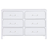 Anastasia 6 - drawer Bedroom Dresser Pearl White | Coaster - 224753 - Home Elegance USA - 3