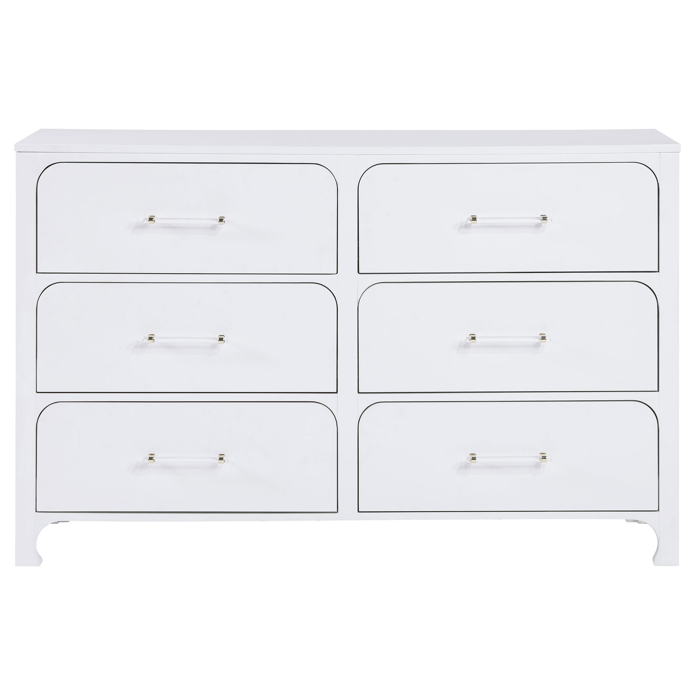 Dresser - Anastasia 6-drawer Bedroom Dresser Pearl White