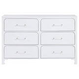 Dresser - Anastasia 6-drawer Bedroom Dresser Pearl White