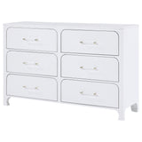 Dresser - Anastasia 6-drawer Bedroom Dresser Pearl White