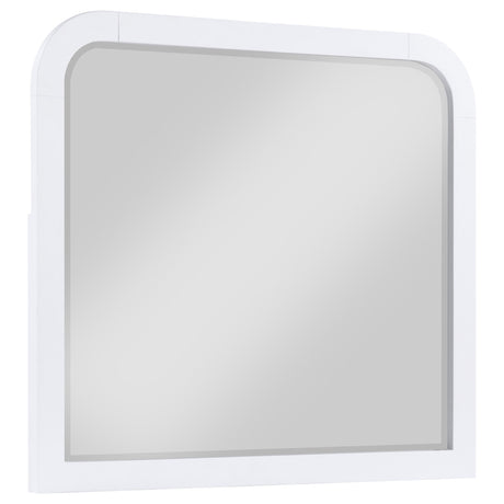 Anastasia Dresser Mirror Pearl White | Coaster | Home Elegance USA