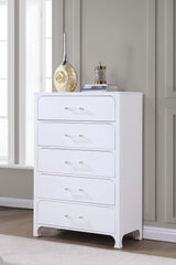 Anastasia 5 - drawer Bedroom Chest Pearl White | Coaster - 224755 - Home Elegance USA - 2