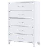 Anastasia 5 - drawer Bedroom Chest Pearl White | Coaster - 224755 - Home Elegance USA - 4