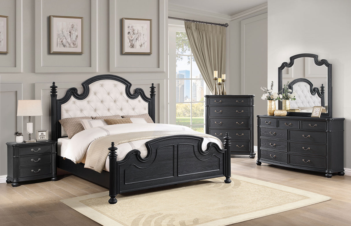 Queen Bed 5 Pc Set - Celina 5-piece Queen Bedroom Set Black