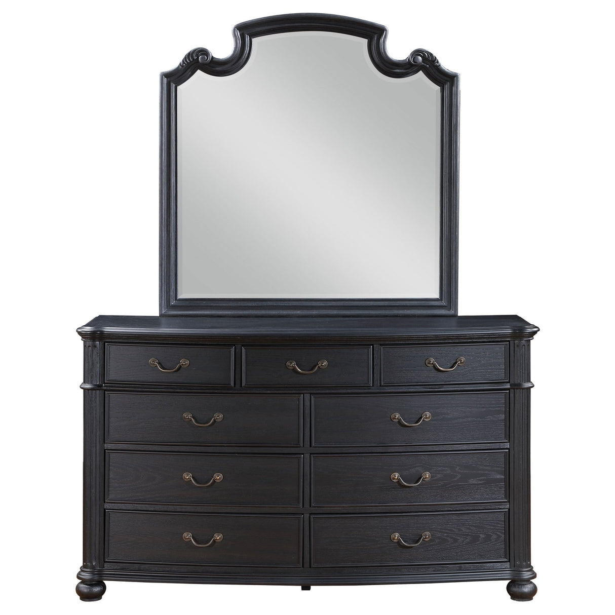 Dresser With Mirror - Celina 9-drawer Bedroom Dresser with Mirror Black