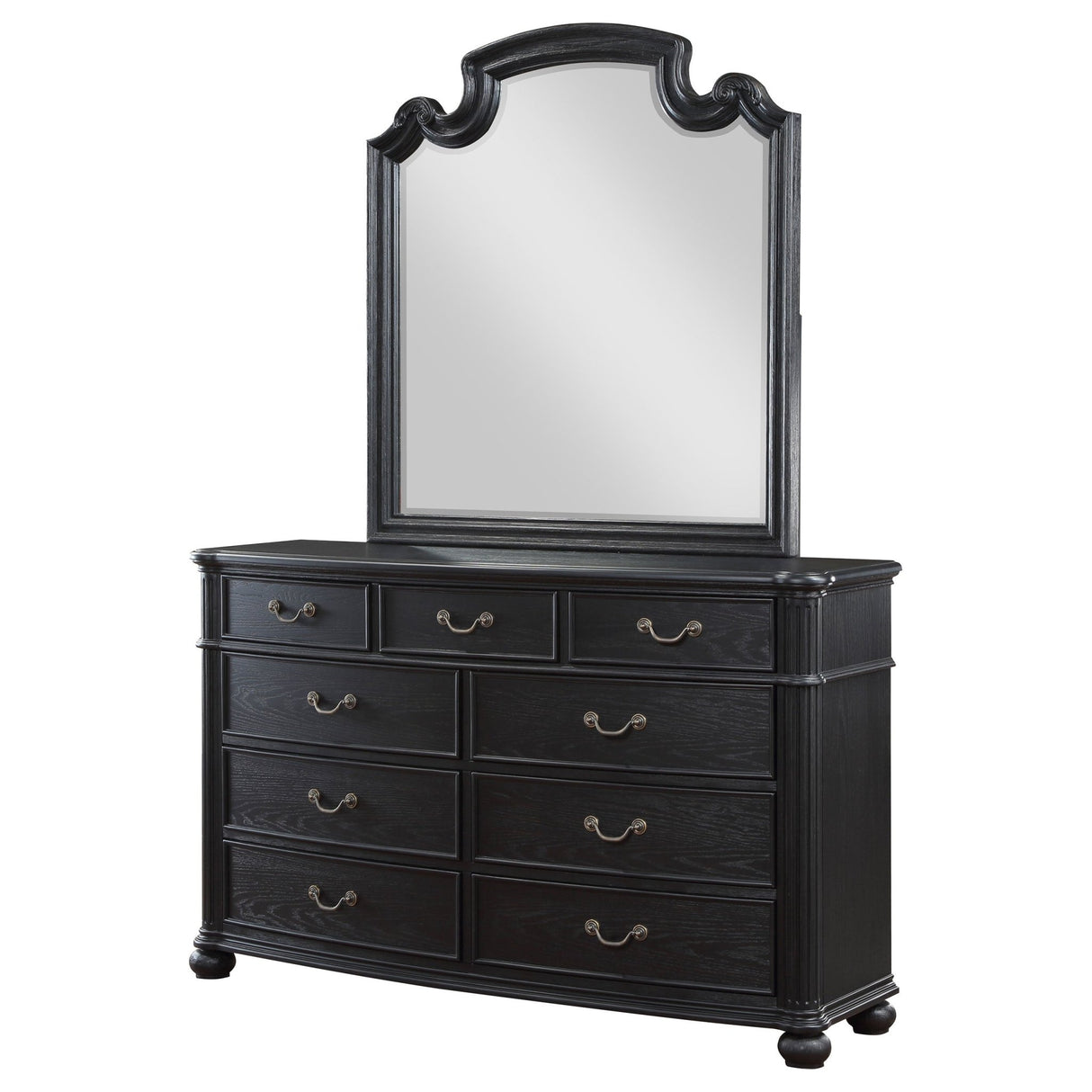 Dresser With Mirror - Celina 9-drawer Bedroom Dresser with Mirror Black