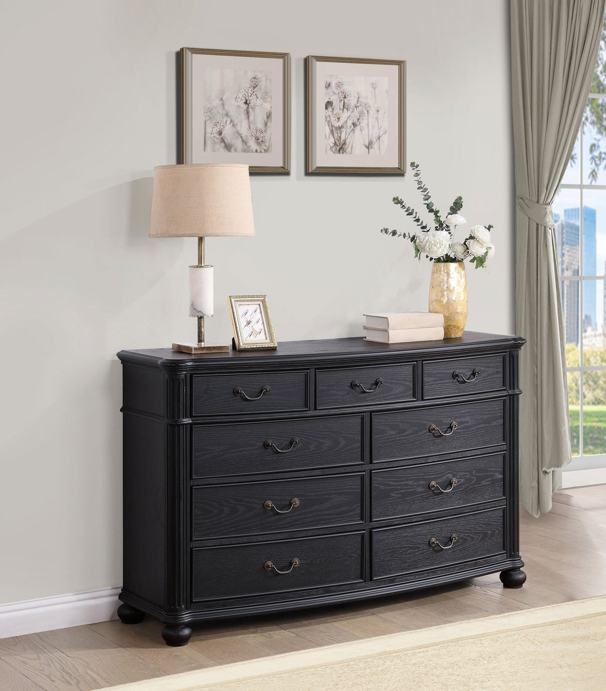 Dresser - Celina 9-drawer Bedroom Dresser Black