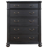 Chest - Celina 5-drawer Bedroom Chest Black