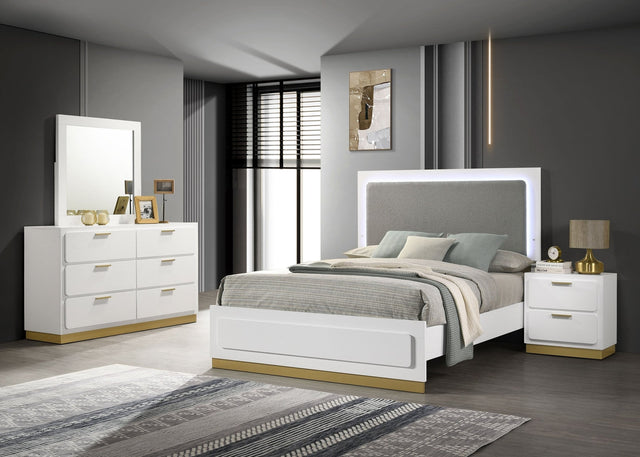 Caraway 4 - piece California King Bedroom Set White | Coaster | Home Elegance USA