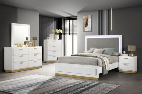 Caraway 5 - piece Queen Bedroom Set White | Coaster | Home Elegance USA