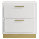 Caraway 2 - drawer Nightstand Bedside Table White | Coaster - 224772 - Home Elegance USA - 3