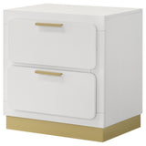 Nightstand - Caraway 2-drawer Nightstand Bedside Table White