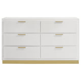 Caraway 6 - drawer Bedroom Dresser White | Coaster - 224773 - Home Elegance USA - 3