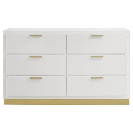 Caraway 6 - drawer Bedroom Dresser White | Coaster | Home Elegance USA