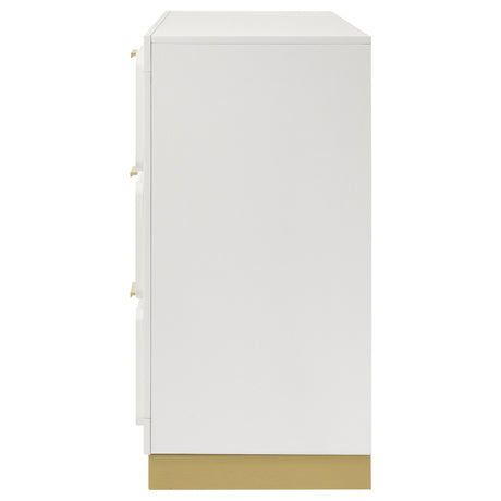 Dresser - Caraway 6-drawer Bedroom Dresser White