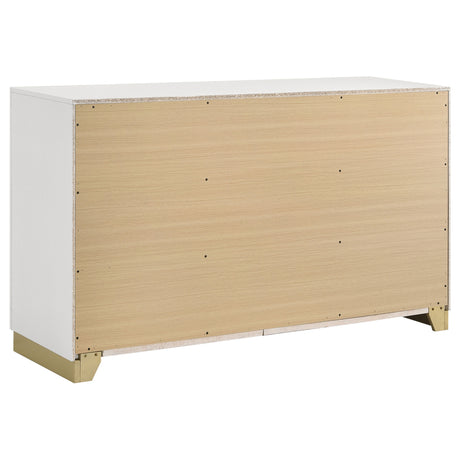 Dresser - Caraway 6-drawer Bedroom Dresser White