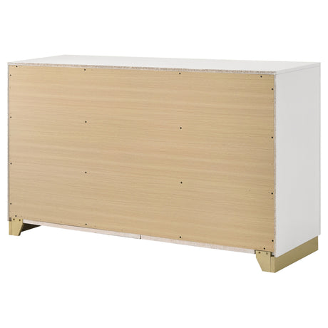 Dresser - Caraway 6-drawer Bedroom Dresser White