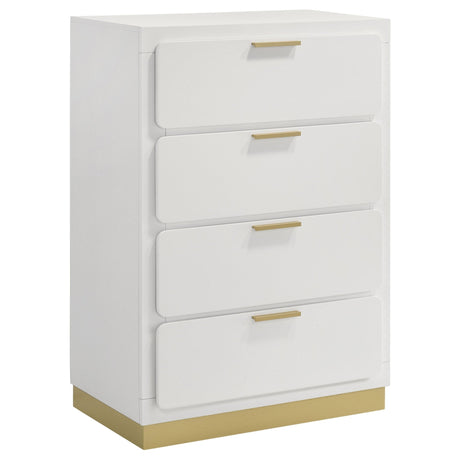 Caraway 4 - drawer Bedroom Chest White | Coaster - 224775 - Home Elegance USA - 1