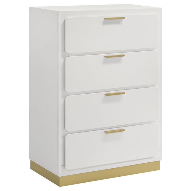 Chest - Caraway 4-drawer Bedroom Chest White