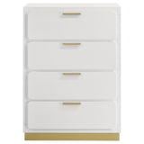 Caraway 4 - drawer Bedroom Chest White | Coaster - 224775 - Home Elegance USA - 3