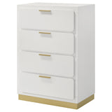 Chest - Caraway 4-drawer Bedroom Chest White