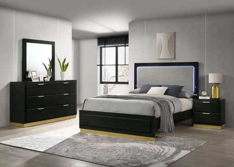 Caraway 4 - piece California King Bedroom Set Black | Coaster | Home Elegance USA