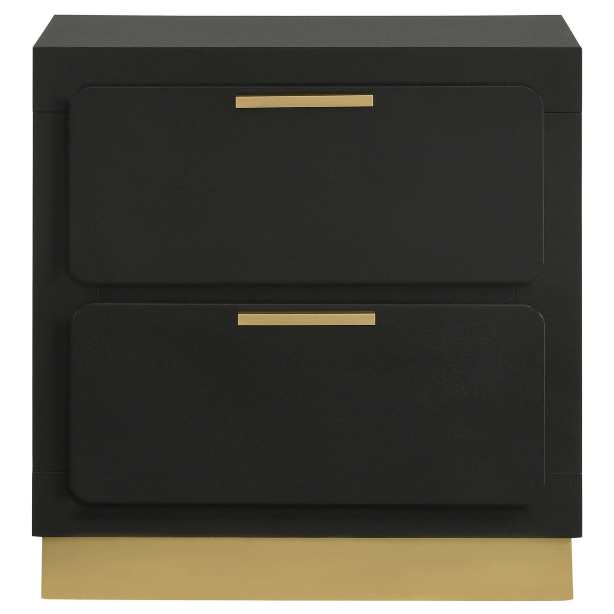 Caraway 2 - drawer Nightstand Bedside Table Black | Coaster - 224782 - Home Elegance USA - 3