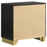 Caraway 2 - drawer Nightstand Bedside Table Black | Coaster - 224782 - Home Elegance USA - 6