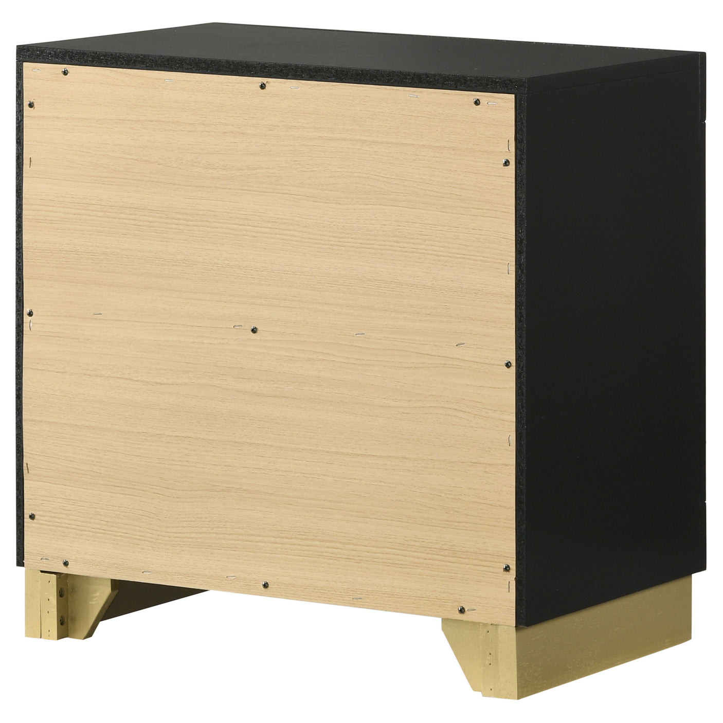 Nightstand - Caraway 2-drawer Nightstand Bedside Table Black