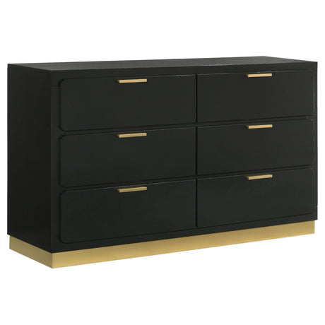 Caraway 6 - drawer Bedroom Dresser Black | Coaster - 224783 - Home Elegance USA - 1