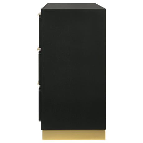 Caraway 6 - drawer Bedroom Dresser Black | Coaster | Home Elegance USA