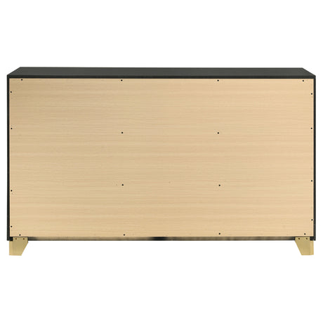 Dresser - Caraway 6-drawer Bedroom Dresser Black